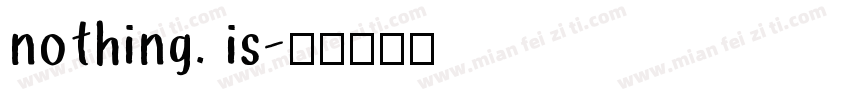 nothing. is字体转换